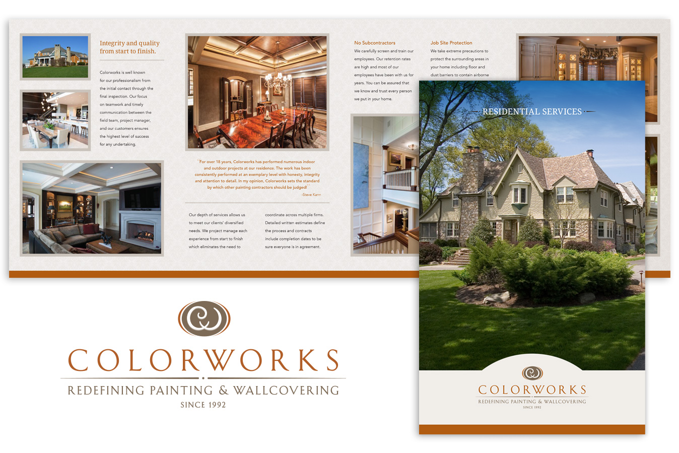 Colorworks Painting Logo + Brochure