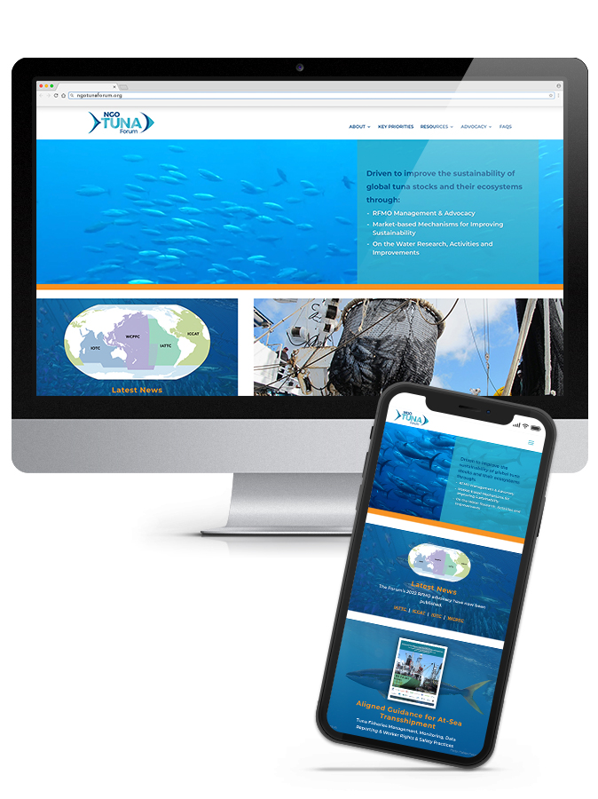 NGO Tuna Forum - Website and Mobile Site 