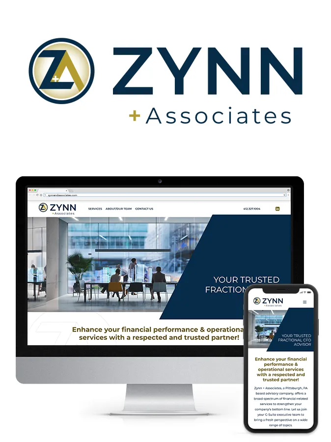 Zynn + Associates Logo and Website