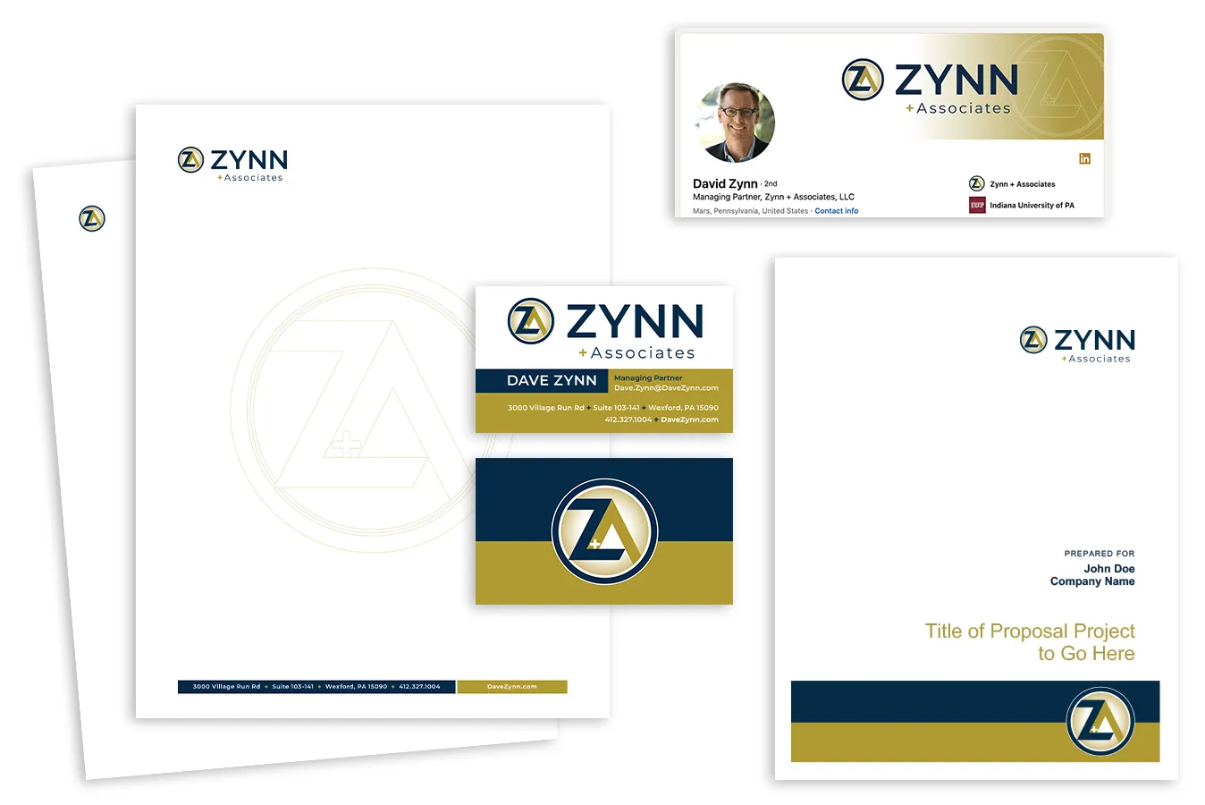 Zynn + Associates Letterhead Package